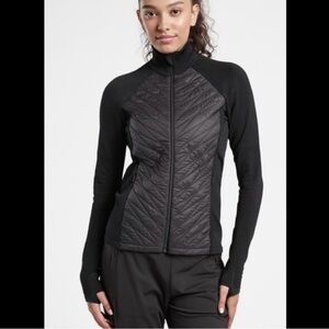 Athleta Black Quilted Puffer Jacket